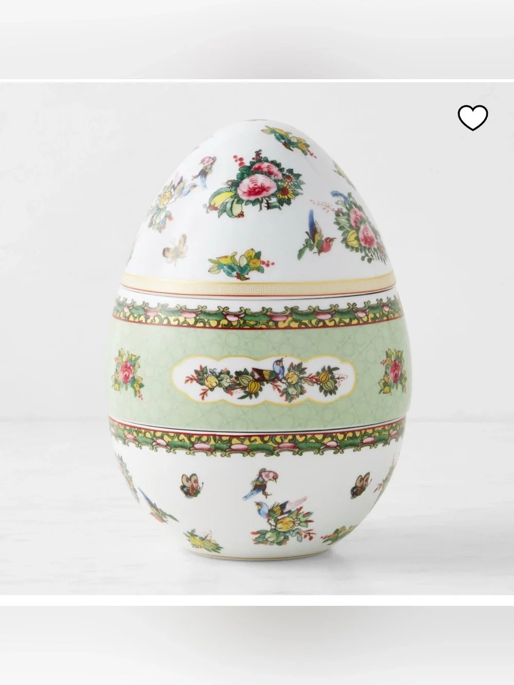 Brand New Williams Sonoma Porcelain Famille Rose Stackable Egg, NWT